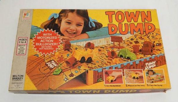 A box of Town Dump Board Game