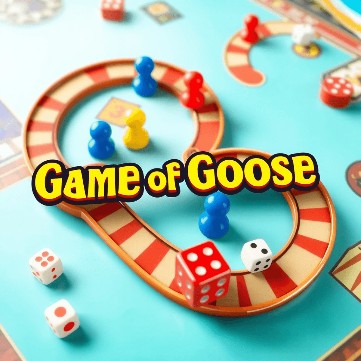 A vintage board game with a spiral track
