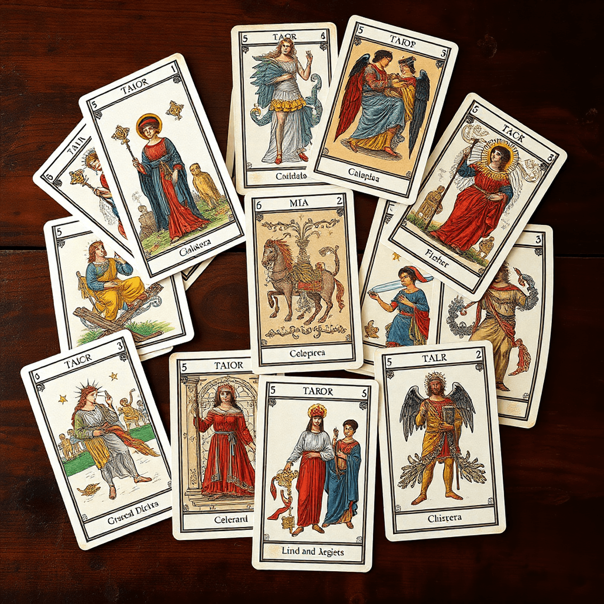 A-15th-century-tarot-card-deck-with-detailed-artwork-spread-on-an-antique-wooden-table.webp